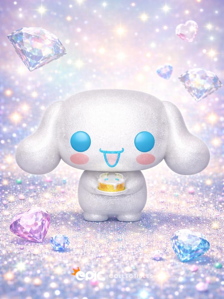 Funko Pop! Sanrio: Hello Kitty & Friends - Cinnamoroll Diamond Glitter (7,500 piezas de edición limitada) Exclusivas figuras de vinilo coleccionables con protector de caja