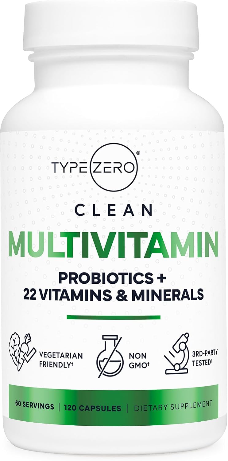 Type Zero Cápsulas multivitamínicas (120 cápsulas) (1300 mg) - con...