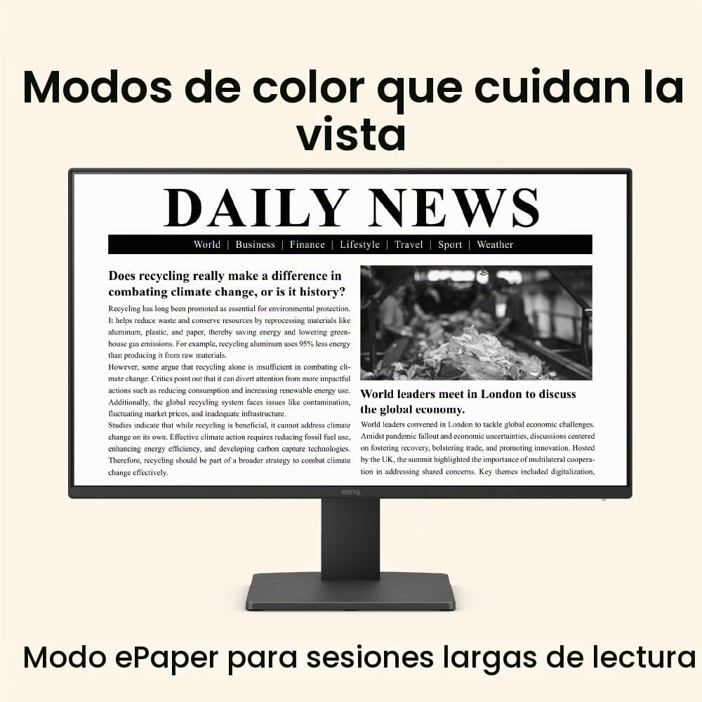 BenQ GW2491 Monitor de cuidado ocular IPS de 23.8 pulgadas, 1080p F...