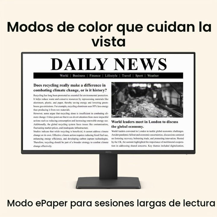 BenQ GW2491 Monitor de cuidado ocular IPS de 23.8 pulgadas, 1080p F...