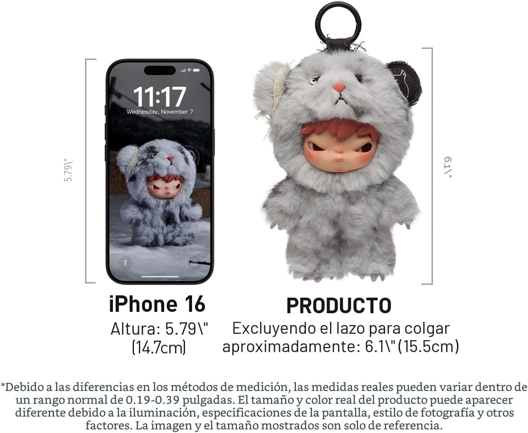 POP MART Hirono Road Journal Series - Muñeco de peluche con colgant...