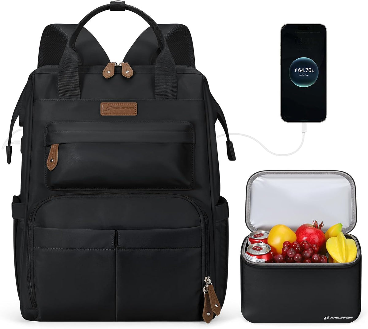 Maelstrom Mochila de viaje para mujeres y hombres, mochila para lap...