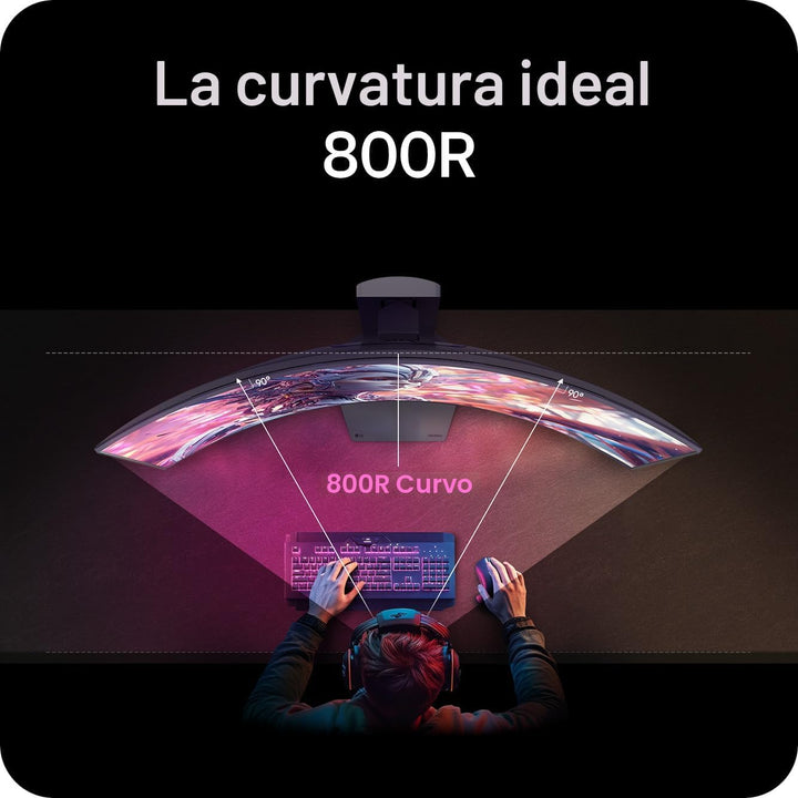 LG Ultragear 39GX900A-B 39\u201D OLED Monitor Curvo WQHD para Video...