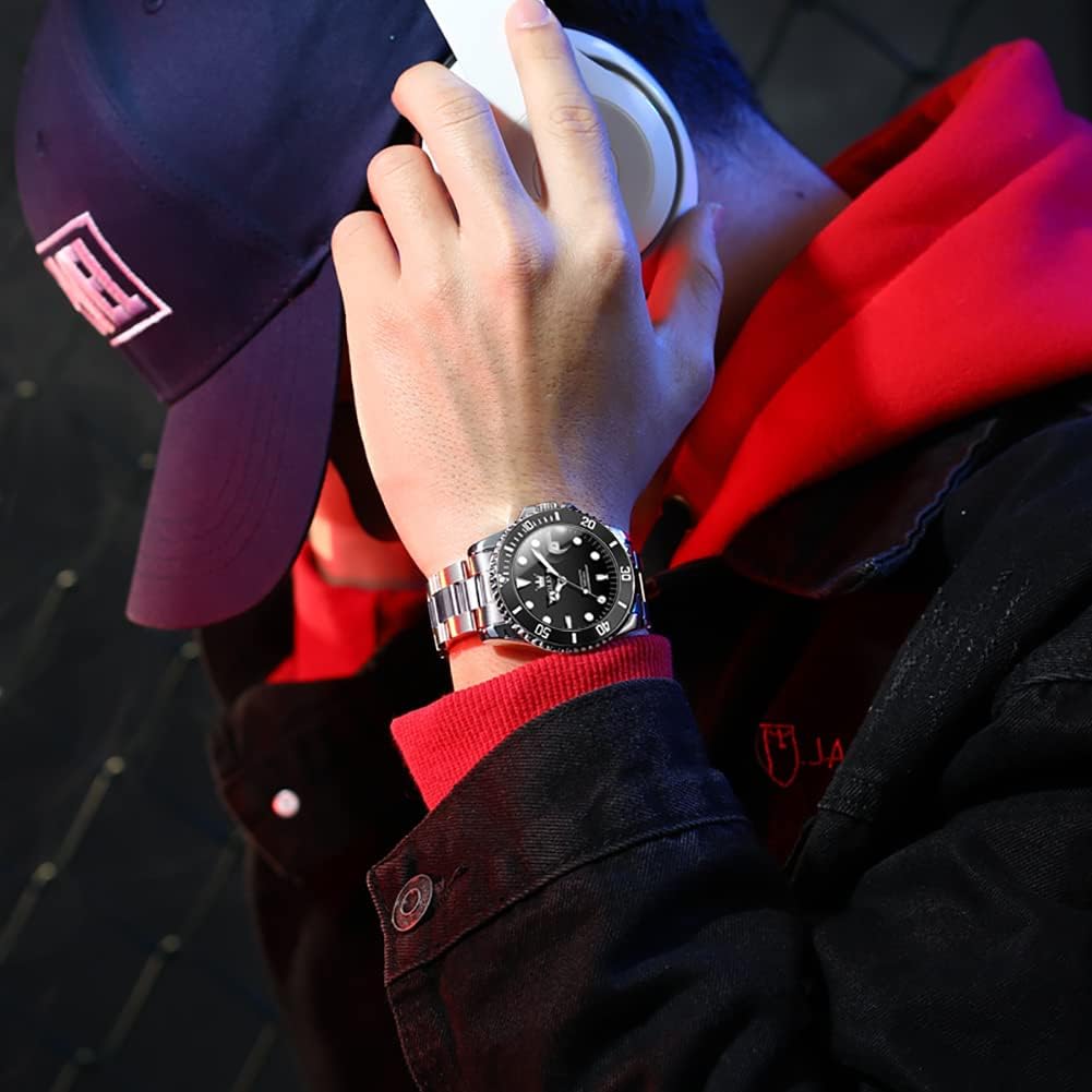 OLEVS Reloj Automático Mecánico para Hombre de Lujo, Recia Carga Automática