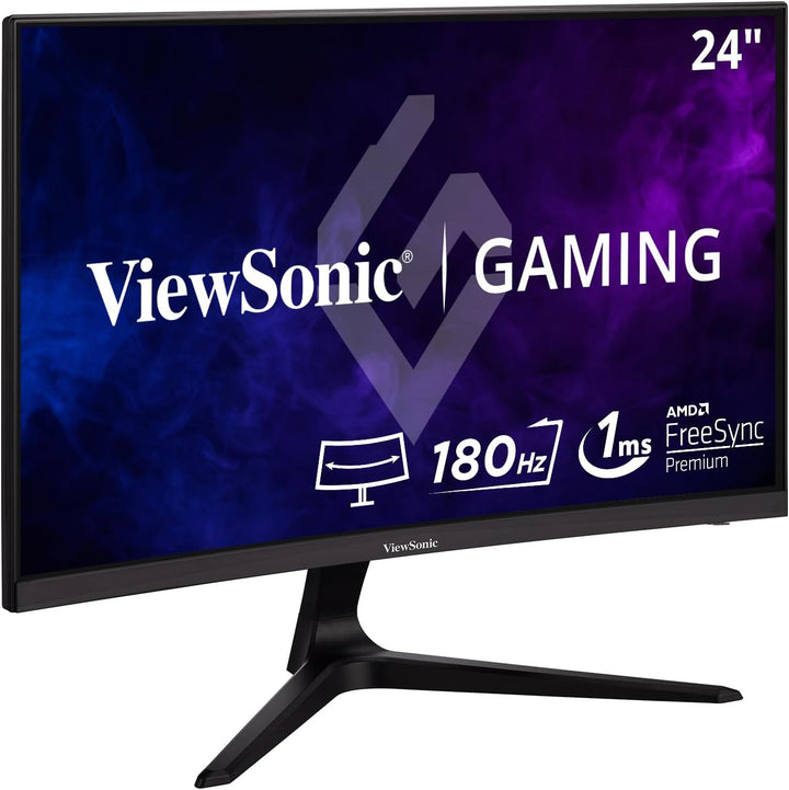 ViewSonic VX2418C Monitor curvo para juegos de 24 pulgadas, 1080p,...