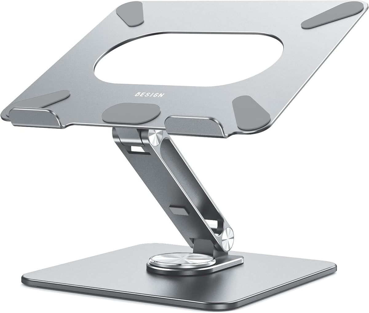 BESIGN LSX7 - Soporte para laptop con base giratoria de 360°, sopor...