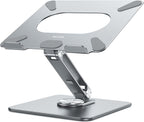 BESIGN LSX7 - Soporte para laptop con base giratoria de 360°, Gris
