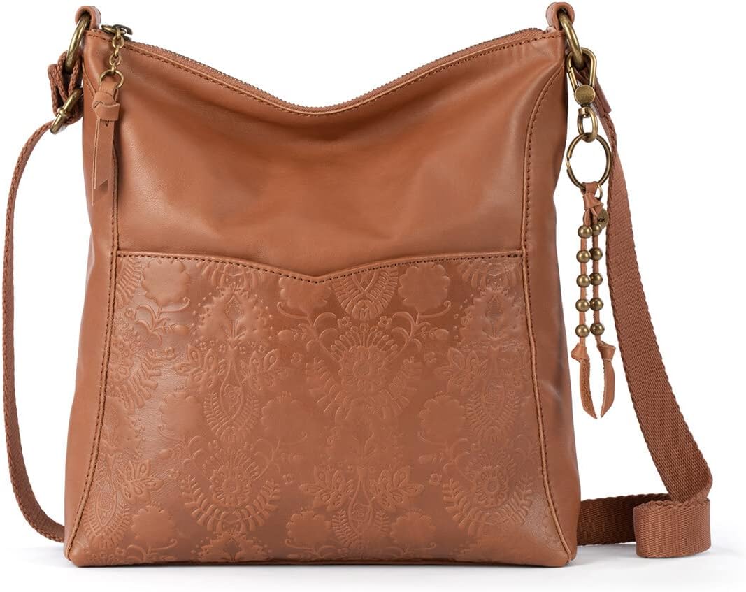 The Sak Lucia - Bolso bandolera de piel convertible con correa ajustable