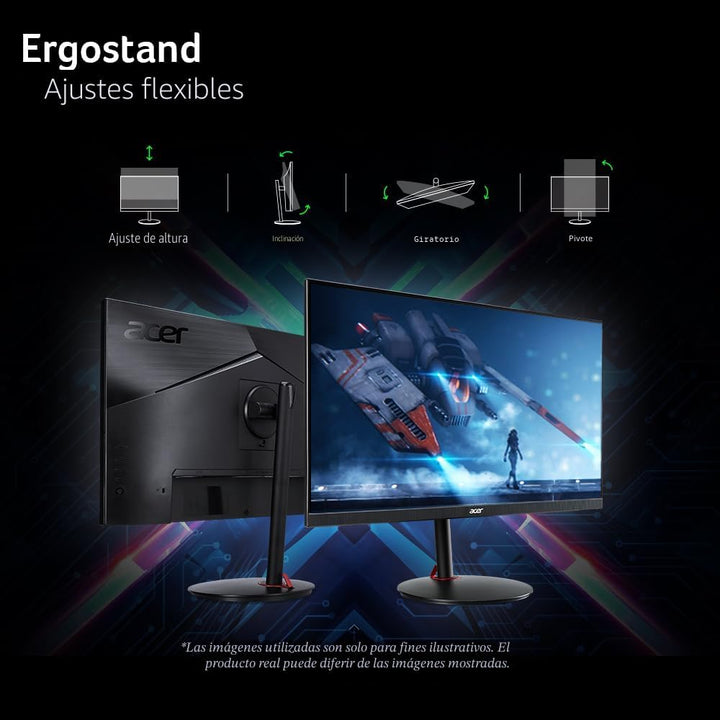Monitor para juegos Acer Nitro 27 pulgadas QHD 2560x1440 IPS 180Hz...