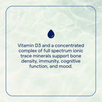 Trace Minerals Vitamina D3 líquida | 126 mcg (5000 UI) D3 con espectro completo de Trace