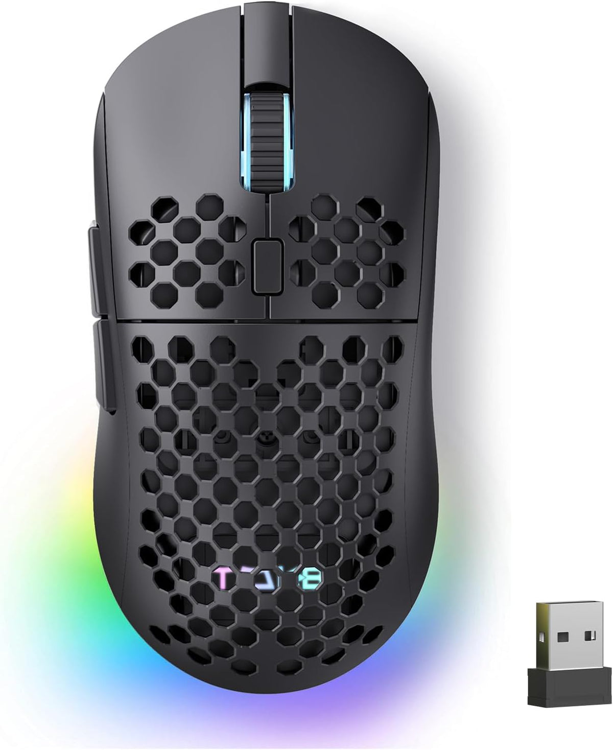 TMKB Falcon M1 - Ratón inalámbrico para juegos, sensor óptico de 24...