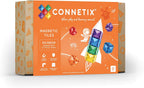 CONNETIX Paquete cuadrado de azulejos magnéticos arcoíris, 42 piezas