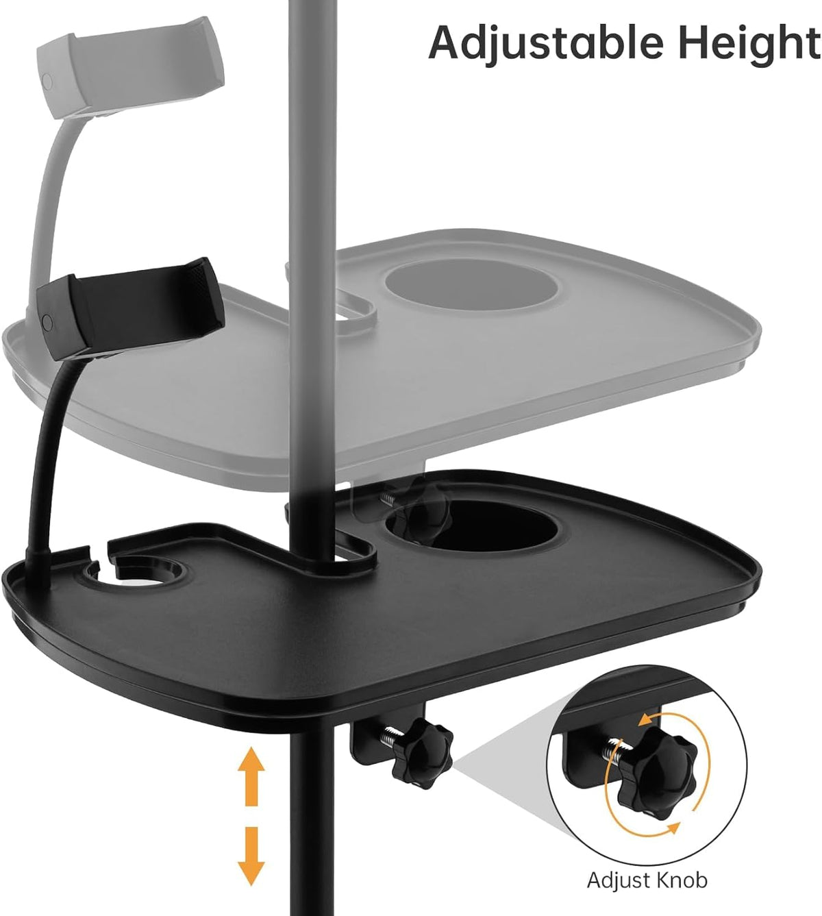 Lifexciting Bandeja de soporte para micrófono con soporte para micr...