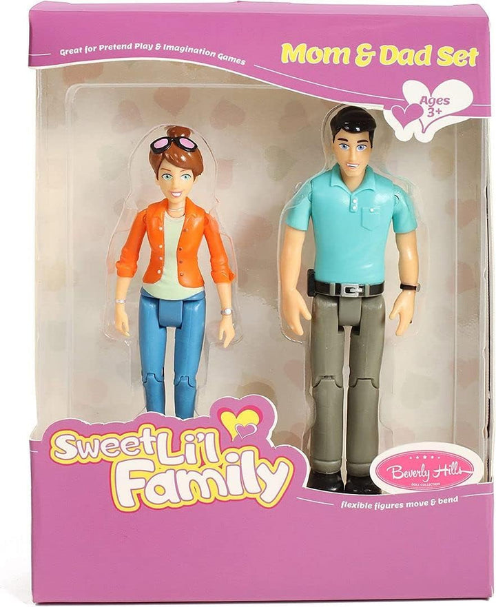 Beverly Hills Doll Collection TM Sweet Li'l Family Dollhouse Pe...