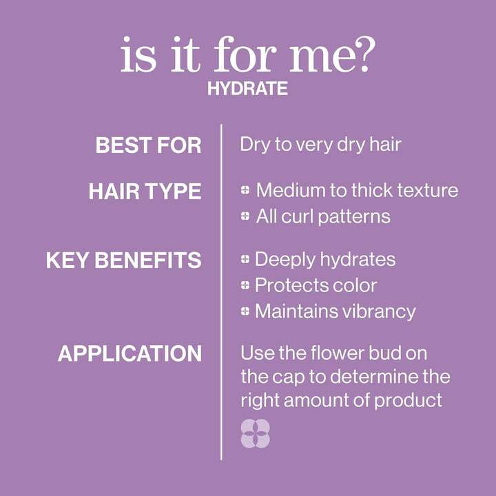 Pureology Hydrate Shampoo - For Dry or Color Treated Hair, Moisturi...