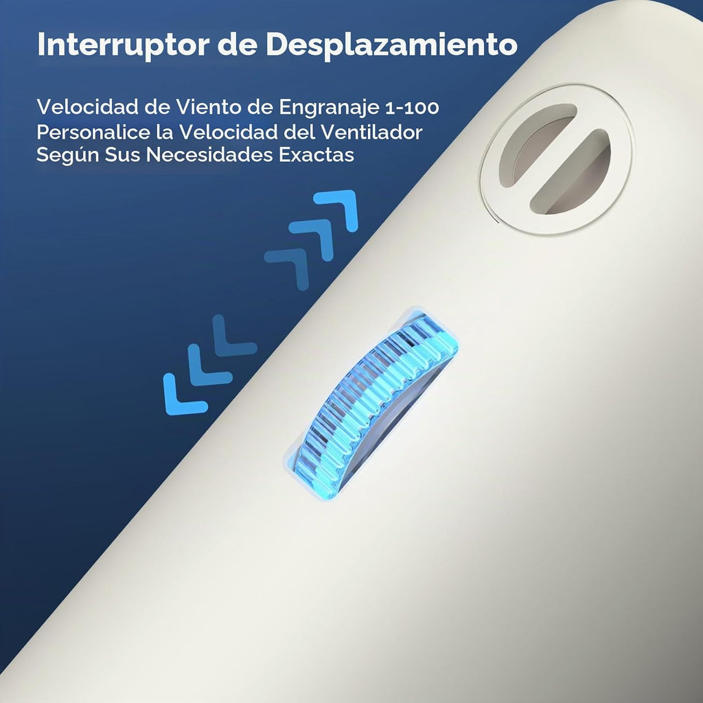 Guirngou Ventilador Turbo Portátil de Mano, Viento de 1-100 Velocid...