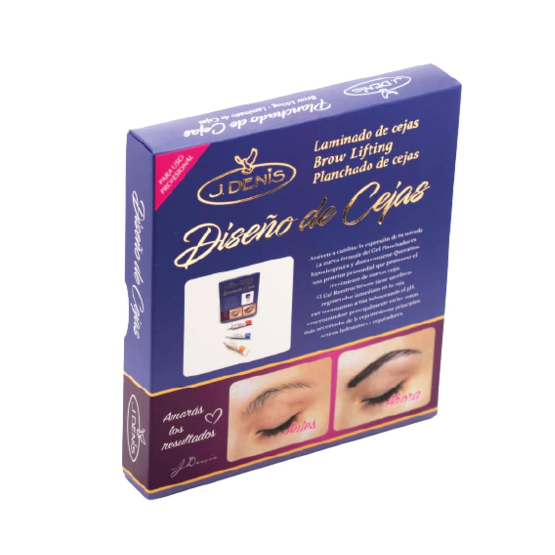 J. Denis Kit de laminación para el peinado profesional de cejas, in...