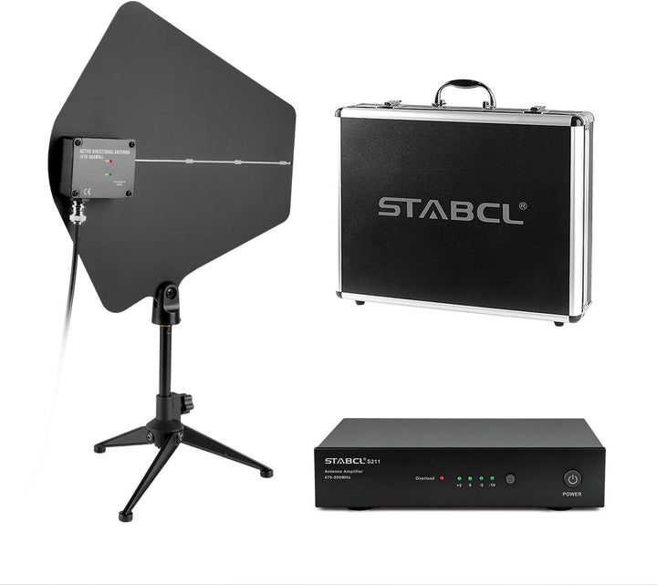 Paquete de sistema de distribución de antena UHF con estuche de tra...