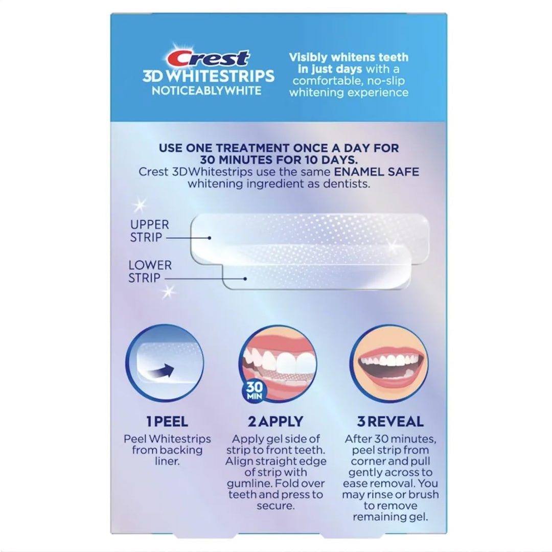Crest 3D Whitestrips, Blanqueamiento Notable, Kit de Tiras Blanquea...