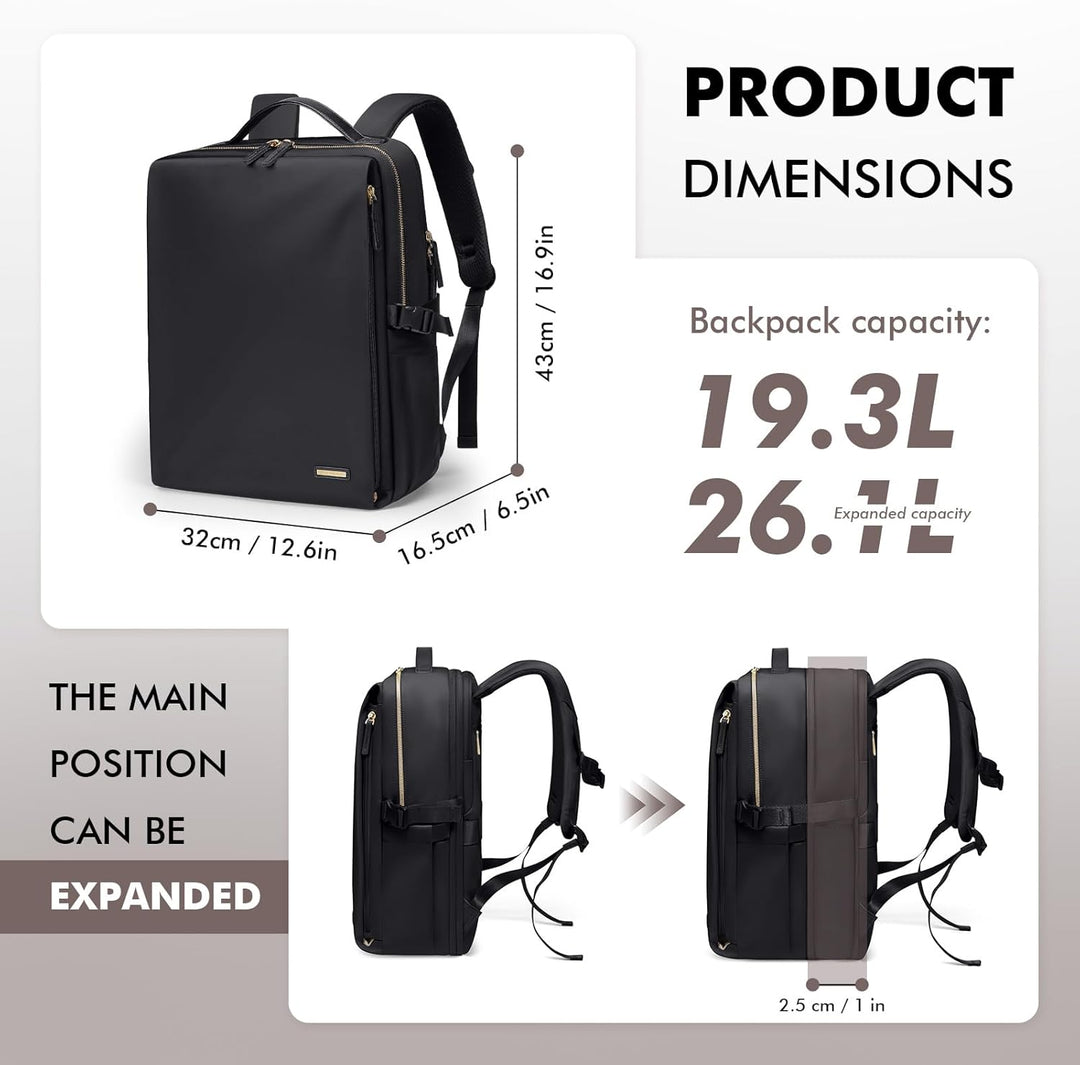 GOLF SUPAGS Elegante mochila para computadora portátil para mujer,...