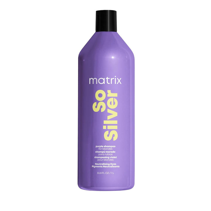 Matrix So Silver Champú Morado - Neutraliza los tonos amarillos, de...