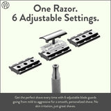 ROCKWELL RAZORS Maquinilla de afeitar de seguridad 6C Gunmetal Chro...