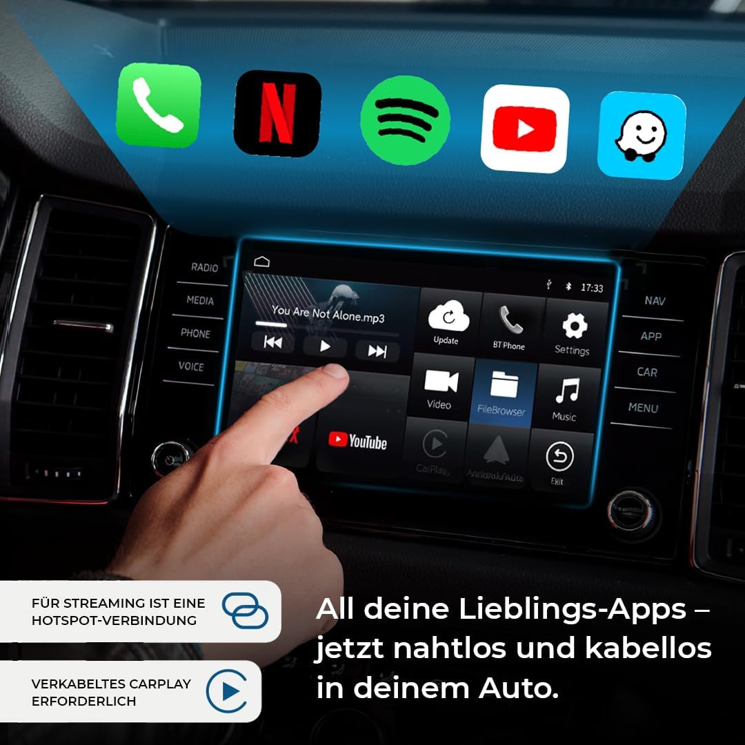 AutoSky AI Box Lite Adaptador inalámbrico para CarPlay y