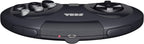 Control inalámbrico Retro-Bit SEGA Genesis de 8 botones 2,4 GHz, Negro