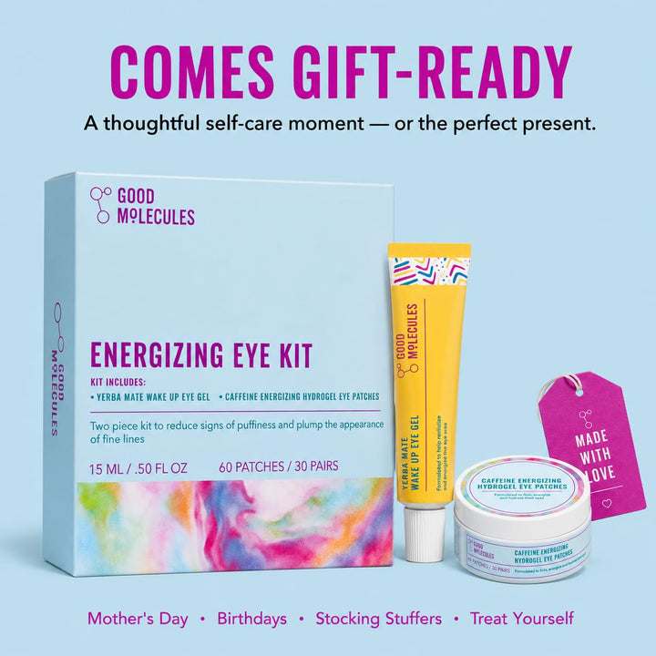 Good Molecules - Kit de ojos energizante - Gel de ojos Yerba Mate W...