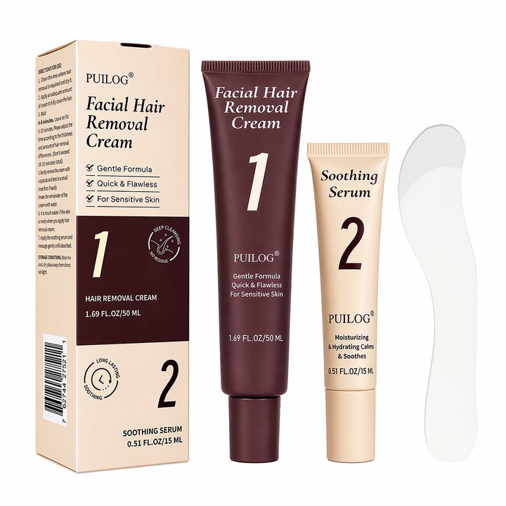 Kit de depilación facial suave para mujeres \u2013 Removedor de vel...