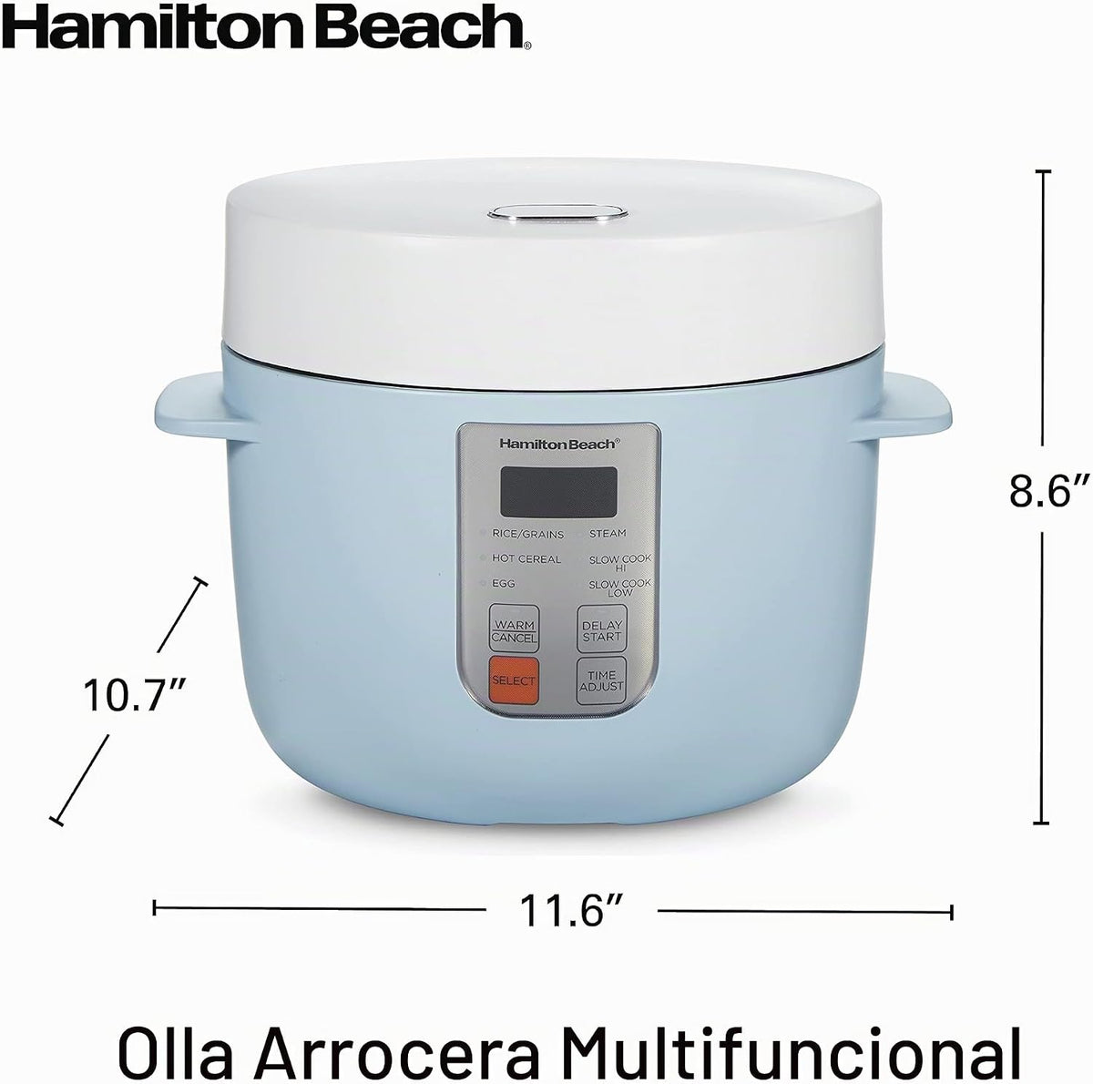 Hamilton Beach Arrocera digital programable y vaporizador de alimentos