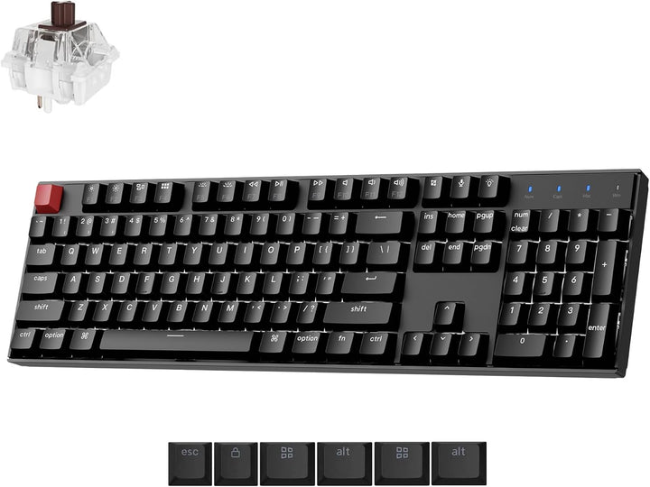 Keychron K10 versión 2 tamaño completo 104 teclas Bluetooth teclado...