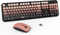 FD Combo de Teclado y Ratón Inalámbrico - 2.4G de Tamaño Completo Ratón, V2020 negro-degradado
