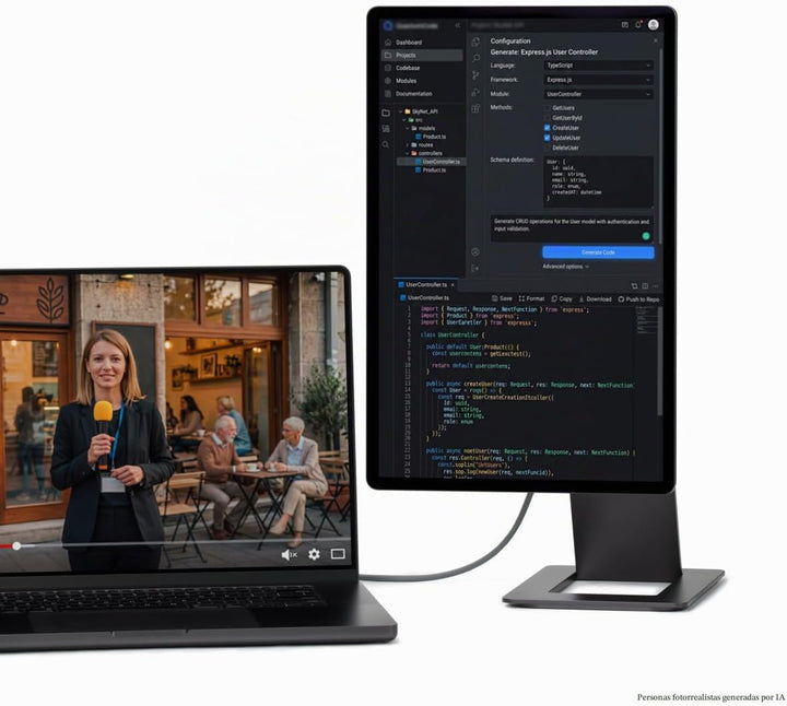 SOTSU FlipAction Elite 16" | Monitor portátil 4K | 3840 x 2400...