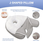 Almohada perforadora de 4 pulgadas para dormir de lado