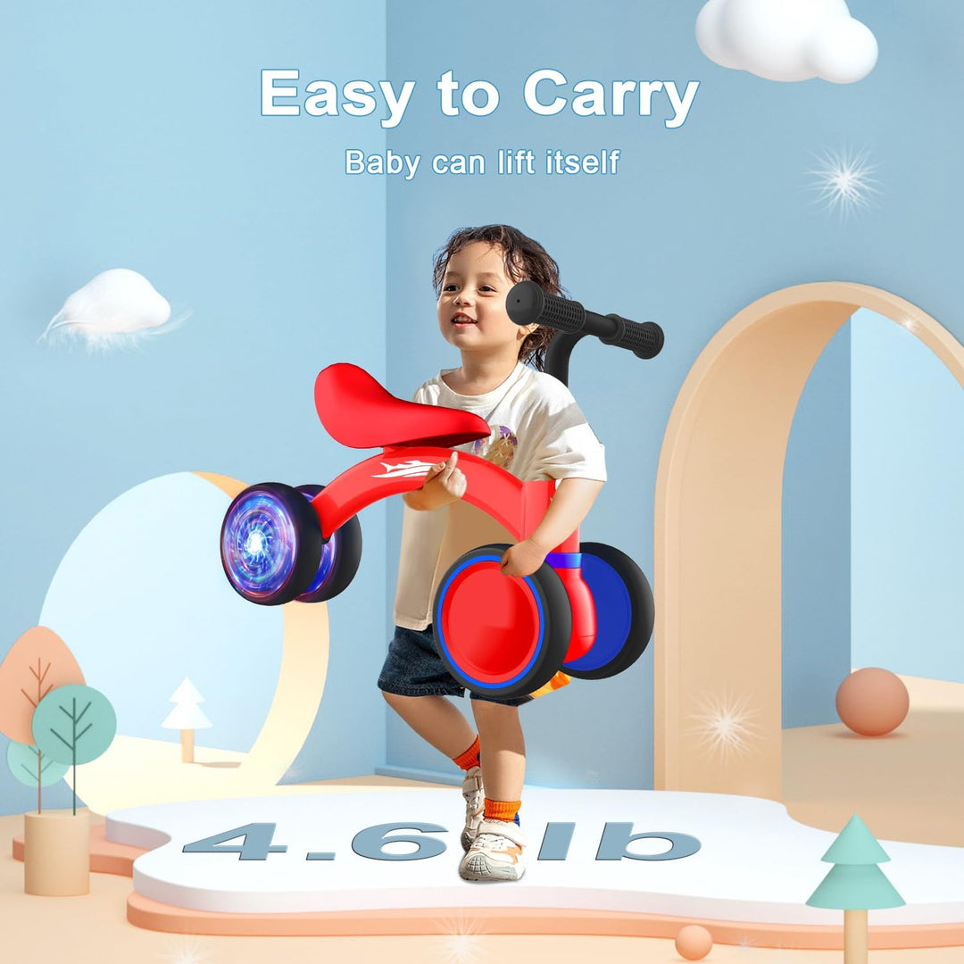 Juguetes de bicicleta de equilibrio para bebés de 1 año de edad, bi...