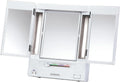 JERDON Espejo de maquillaje iluminado con aumento 5X - Blanco - JGL9W