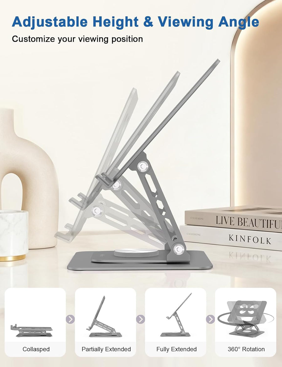 Aoviho Soporte ajustable para ordenador portátil de escritorio – El...