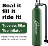 Ctrepower Tanque de aire para inflar neumáticos de bicicleta sin cá...