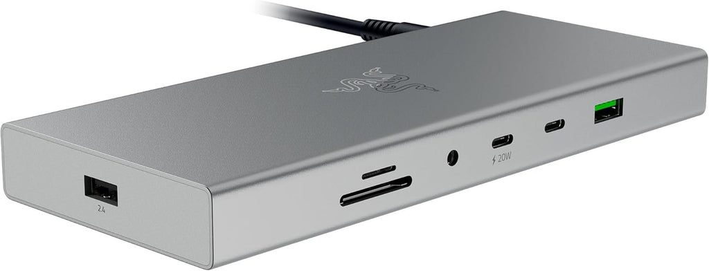 Razer Base USB 4, 14 puertos, compatible con Windows y Mac, color blanco