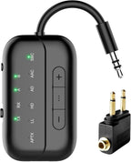 Receptor transmisor Bluetooth 2 en 1, adaptador Bluetooth para avión y TV