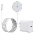 Cargador inalámbrico magnético de 10 pies, cargador rápido Apple Mag-Safe de 15 W para iPhone 17/16/15 PD con USBC Apple bloque de carga rápida de 10 pies de carga rápida para iPhone 17/17 Air/17 16 15 Pro/Pro Max/14/13/12/AirPods