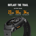 COROS Nomad - Reloj inteligente con GPS para exteriores, pantalla táctil MIP de 1.3 pulgadas, mapas globales con navegación paso a paso, 22 días de duración de la batería, notas de voz, notas de voz