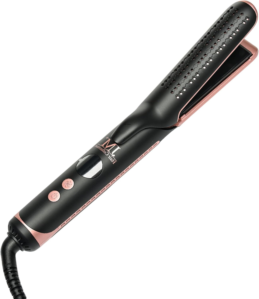 Jm Hair Collection Duo Styler - Plancha de pelo y rizador 2 en 1 co...