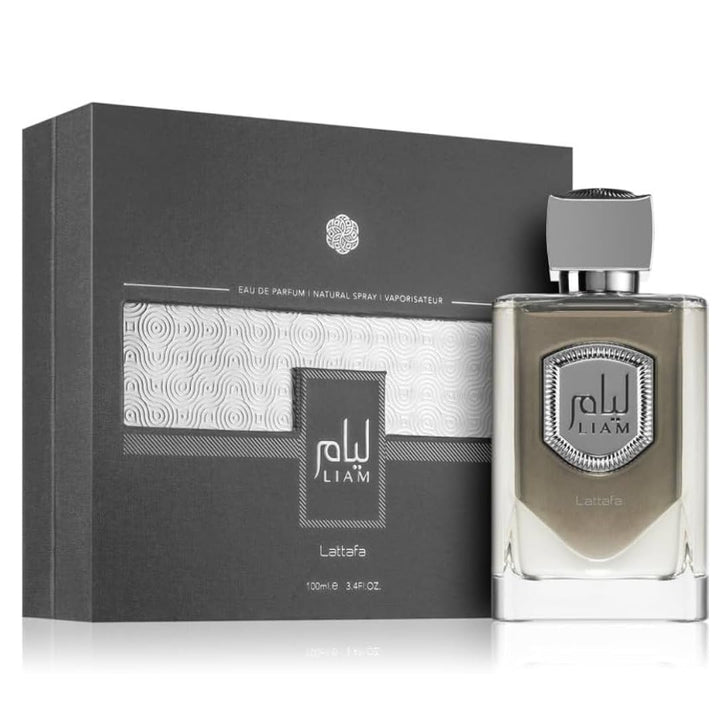 Lattafa Liam Grey para Unisex Eau de Parfum en Spray, 3.4 onzas \/...