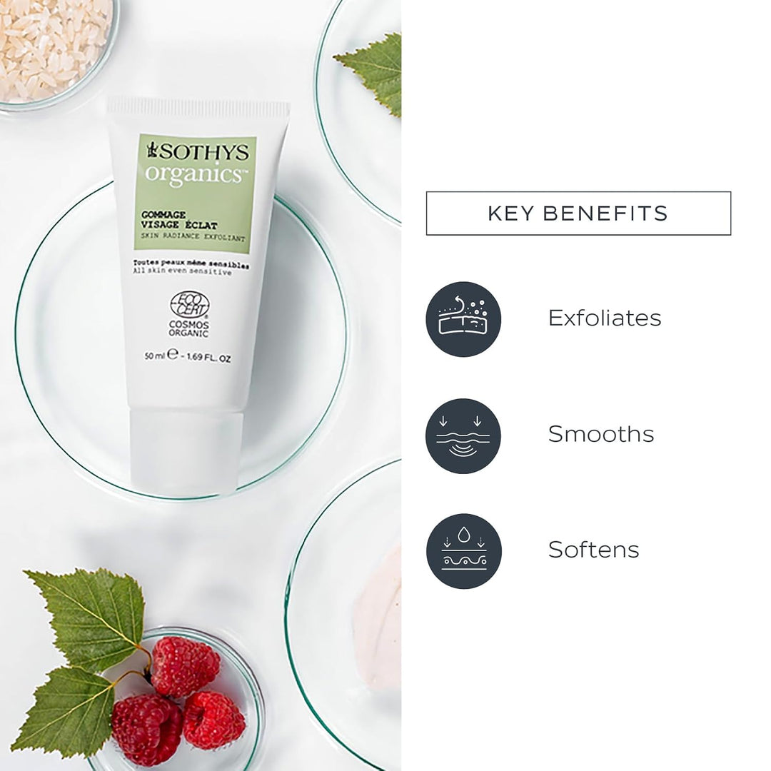 SOTHYS Skin Radiance Exfoliante | Exfoliante facial orgánico suave...