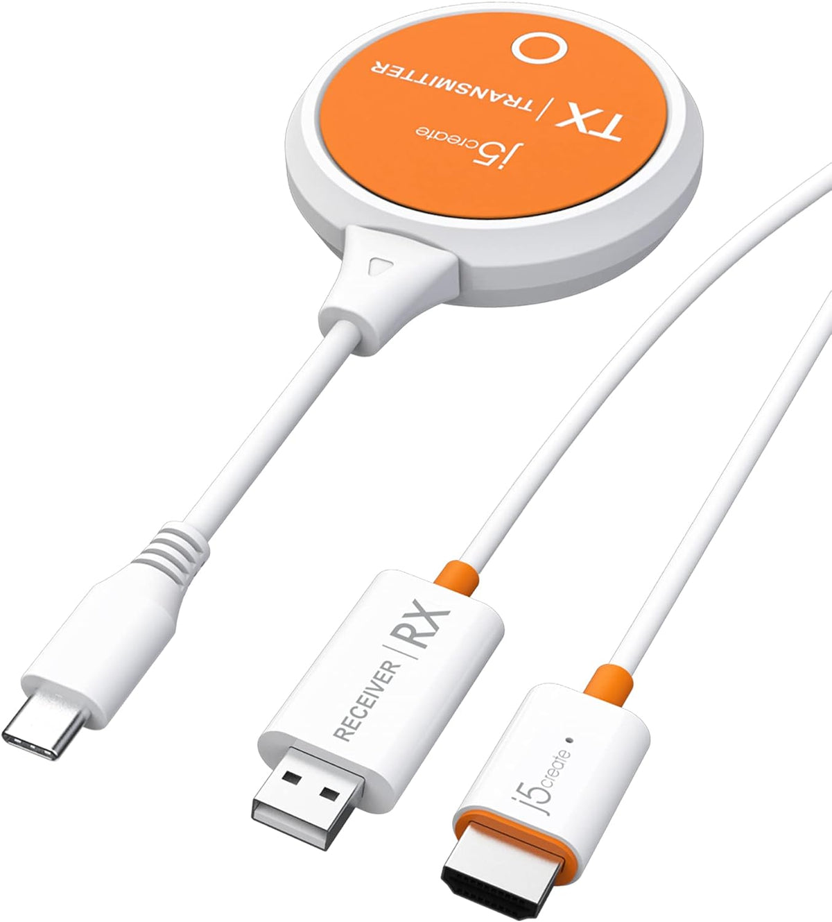 j5create ScreenCast - Transmisor y receptor de pantalla inalámbrico USB-C a