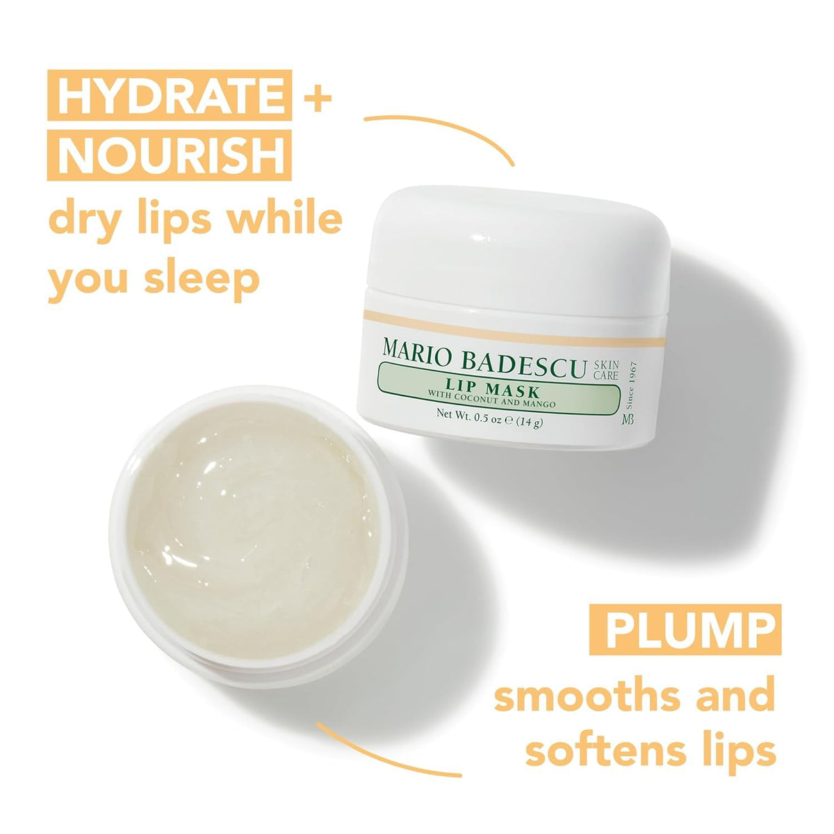 Mario Badescu Máscara labial, tratamiento de labios durante la noch...