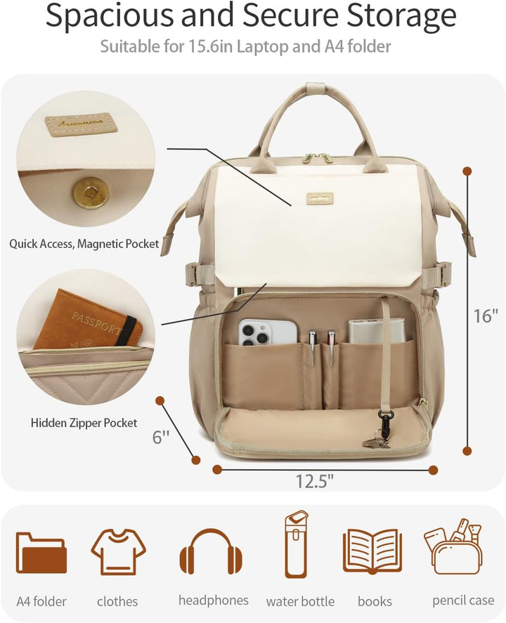 VANKANY - Mochila para libros para mujer, mochila para computadora...