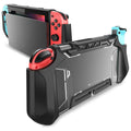 Mumba Funda acoplable compatible con Nintendo Switch 1 (versión 2017), [Blade Series] Funda protectora de TPU con diseño ergonómico y agarre cómodo, accesorios para Switch (negro)